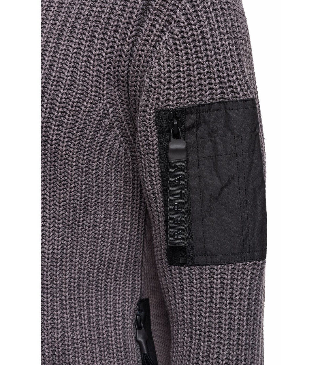 ガーメントダイ コットンクリンクルニットジャケット 詳細画像 ダークグレー 6